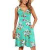 imageWEACZZY 2025 Womens Wrap V Neck Sleeveless Summer Dresses Beach Holiday Tank Dress Flowy Casual Sundress with PocketsMint Green