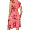 imageWEACZZY 2025 Womens Wrap V Neck Sleeveless Summer Dresses Beach Holiday Tank Dress Flowy Casual Sundress with PocketsSugar Pink