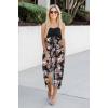 imageWomens Beach Dress Summer Maxi Sundress Strapless Hawaiian Cover Ups Asymmetrical Wrap DressesB Maxi Tropical Leaf