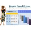 imageWomens Beach Dress Summer Maxi Sundress Strapless Hawaiian Cover Ups Asymmetrical Wrap DressesBlack Yellow Flowers
