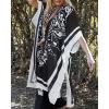 imageWomens Kimono Swimsuit Coverups Summer Beach Casual Loose Cardigans for SwimwearBlack Boho