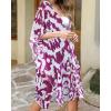 imageWomens Kimono Swimsuit Coverups Summer Beach Casual Loose Cardigans for SwimwearChic Purple