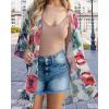 imageWomens Kimono Swimsuit Coverups Summer Beach Casual Loose Cardigans for SwimwearDasiy White Flower