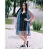 imageWomens Kimono Swimsuit Coverups Summer Beach Casual Loose Cardigans for SwimwearLake Placid Blue Boho