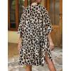 imageWomens Kimono Swimsuit Coverups Summer Beach Casual Loose Cardigans for SwimwearLeopard Print
