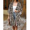 imageWomens Kimono Swimsuit Coverups Summer Beach Casual Loose Cardigans for SwimwearLeopard Print