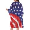 imageWomens Kimono Swimsuit Coverups Summer Beach Casual Loose Cardigans for SwimwearStars in Redblue
