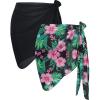 Black & Green Pink Floral