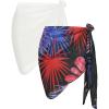 White & Red Blue Floral