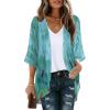 Teal Blue Print