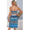 imageCHICGAL Summer Dresses for Women Beach Cover Ups Strapless Boho Floral Print SundressA Floral Blue