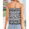 imageCHICGAL Womens Tube Tops Summer Casual Bandeau Tank Casual Strapless Blouse Off The Shoulder Tunic ShirtsBoho Black White