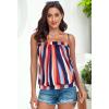 imageCHICGAL Womens Tube Tops Summer Casual Bandeau Tank Casual Strapless Blouse Off The Shoulder Tunic ShirtsMuticolor Stripe