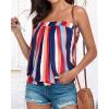 imageCHICGAL Womens Tube Tops Summer Casual Bandeau Tank Casual Strapless Blouse Off The Shoulder Tunic ShirtsMuticolor Stripe