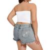 imageWomens Tube Tops Summer Bandeau Casual Crop Top Going Out Strapless Tank Basic Short Shirt3 Pieces White neon Pink azure Blue