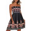 Boho Red Floral Print