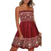 Boho Red Yellow Print