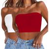 2 Pieces White red