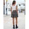 imageBerydress Womens Ruffle Mini Skirt 2025 Trendy Beach Vacation High Waisted Tiered A Line Casual Summer Boho Flowy SkirtsBlack Floral