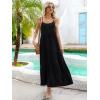 imageBerydress Summer Dresses for Women 2025 Spaghetti Strap Sundress Flowy Tiered Casual Boho Vacation Long Maxi Sun DressBlack
