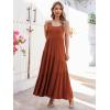imageBerydress Summer Dresses for Women 2025 Spaghetti Strap Sundress Flowy Tiered Casual Boho Vacation Long Maxi Sun DressBrown