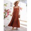 imageBerydress Summer Dresses for Women 2025 Spaghetti Strap Sundress Flowy Tiered Casual Boho Vacation Long Maxi Sun DressBrown