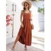 imageBerydress Summer Dresses for Women 2025 Spaghetti Strap Sundress Flowy Tiered Casual Boho Vacation Long Maxi Sun DressBrown
