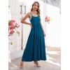 imageBerydress Summer Dresses for Women 2025 Spaghetti Strap Sundress Flowy Tiered Casual Boho Vacation Long Maxi Sun DressDeep Blue
