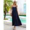imageBerydress Summer Dresses for Women 2025 Spaghetti Strap Sundress Flowy Tiered Casual Boho Vacation Long Maxi Sun DressNavy Blue