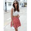 imageBerydress Womens Ruffle Mini Skirt 2025 Trendy Beach Vacation High Waisted Tiered A Line Casual Summer Boho Flowy Skirts