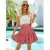 imageBerydress Womens Ruffle Mini Skirt 2025 Trendy Beach Vacation High Waisted Tiered A Line Casual Summer Boho Flowy Skirts