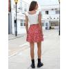 imageBerydress Womens Ruffle Mini Skirt 2025 Trendy Beach Vacation High Waisted Tiered A Line Casual Summer Boho Flowy Skirts