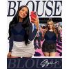 imageWomens Mesh Tops Sheer Long Sleeve Tee Shirts Bodycon See Through Blouse ClubwearNavy Blue