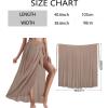 imageCHICGAL Sarong Wraps for Women Long Bathing Suit Cover Up Beach Tie Swimwear Summer Bikini Swimsuit CoverupsKhaki