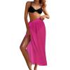 imageCHICGAL Sarong Wraps for Women Long Bathing Suit Cover Up Beach Tie Swimwear Summer Bikini Swimsuit CoverupsLight Pink