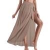 imageCHICGAL Sarong Wraps for Women Long Bathing Suit Cover Up Beach Tie Swimwear Summer Bikini Swimsuit CoverupsKhaki