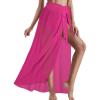 imageCHICGAL Sarong Wraps for Women Long Bathing Suit Cover Up Beach Tie Swimwear Summer Bikini Swimsuit CoverupsLight Pink