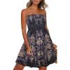 Black Gray Boho Print