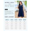 image:imageWEACZZY 2026 Summer Dresses for Women Casual Loose Fit Beach Vacation Sundress Sleeveless Crewneck Tank Dress with PocketsWhite Navy