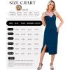 image:imageWEACZZY Cocktail Dresses for Women V Neck Spaghetti Straps Dress Party Midi DressNavy Blue