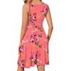 image:imageWEACZZY Summer Dresses for Women V Neck Wrap Sundress Sleeveless Flowy Tank Dress Beach Holiday Sundresses with PocketsSugar Pink