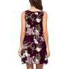 image:imageWEACZZY Women Summer Casual Swing T Shirt Dresses Beach Cover up Loose DressFlowerwine Red