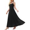 image:imageWEACZZY Women Summer Maxi Dresses Spaghetti Strap Dress Beach Long DressesBlack