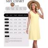 image:imageWEACZZY Women Summer V Neck Sleeveless Dress Casual Loose Vacation Sundress Elegant with Split Beach DressesBeige