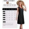 image:imageWEACZZY Women Summer V Neck Sleeveless Dress Casual Loose Vacation Sundress Elegant with Split Beach DressesBlack