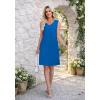 image:imageWEACZZY Women Summer V Neck Sleeveless Dress Casual Loose Vacation Sundress Elegant with Split Beach DressesRoyal Blue