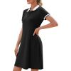 image:imageWEACZZY Women Tshirt Dress Short Sleeve Polo Dresses Easy Classic Summer DressesBlack