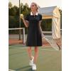 image:imageWEACZZY Women Tshirt Dress Short Sleeve Polo Dresses Easy Classic Summer DressesBlack