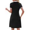 image:imageWEACZZY Women Tshirt Dress Short Sleeve Polo Dresses Easy Classic Summer DressesBlack