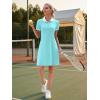 image:imageWEACZZY Women Tshirt Dress Short Sleeve Polo Dresses Easy Classic Summer DressesLight Blue